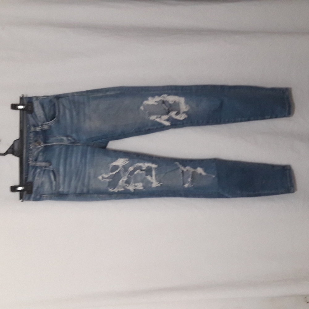 American Eagle Outfitters Women Jeans Size 2 Short Jeggings Stretch Dist…